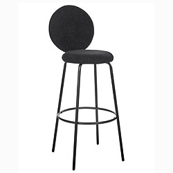 Acheter Beliani Tabouret de bar Set de 2 Bouclé Noir EMERY