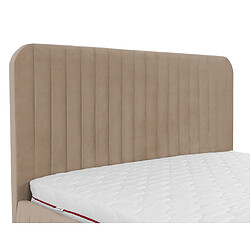 Avis Bestmobilier Stuart - lit coffre - 140x200 cm - sommier inclus - en velours