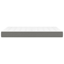 Avis vidaXL Matelas de lit à ressorts ensachés Gris foncé 120x200x20 cm