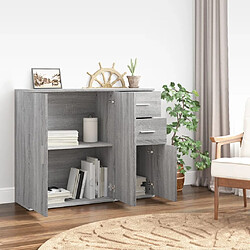 Avis Maison Chic Buffet,Meuble de Rangement,commode pour salon,Cuisine Sonoma gris 91x29,5x75 cm Bois d'ingénierie -MN89889