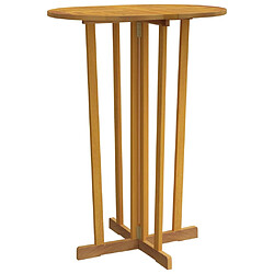 vidaXL Table de bar 90x65x105 cm Bois de teck solide