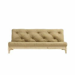 Inside 75 Banquette convertible FRESH pin coloris beige blé couchage 140*200 cm.