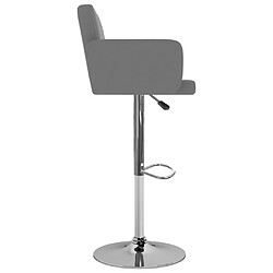 Avis vidaXL Tabourets de bar lot de 2 gris similicuir