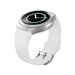 Wewoo Bracelet blanc pour Samsung Gear S2 Montre Solide Couleur en Silicone 