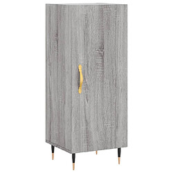 vidaXL Buffet Sonoma gris 34,5x34x90 cm Bois d'ingénierie