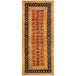 Vidal Tapis de couloir en laine 200x84 brun Kashkuli