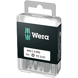 Wera 855/1 Embouts Z DIY , PZ 2 x 25 mm (10 Bits pro Box) - 05072404001 