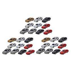 Lot de 30 Modèle de Voiture, Plastique, Échelle 1:87