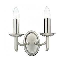 Luminaire Center Applique murale Ambassador chrome satiné 2 ampoules