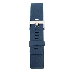 Avis Wewoo Bracelet bleu foncé pour Watchband Blaze Watch en silicone avec texture oblique, grande taille, longueur: 17-20cm