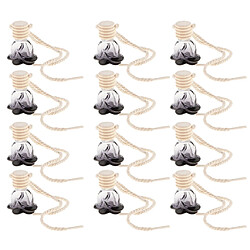 12pcs 10ml bouteille de parfum vide voiture suspendu pendentif décor à la maison fleur bouteille de parfum vide