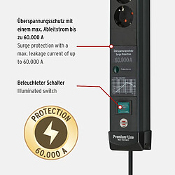 Avis Brennenstuhl Premium-Line Steckdosenleiste 6-fach 5m schwarz