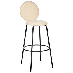 Acheter Beliani Tabouret de bar Set de 2 Bouclé Beige clair EMERY