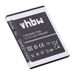 vhbw Batterie remplacement pour Samsung TH1B825AS/5-B pour téléphone portable (1500mAh, 3,7V, Li-ion) 