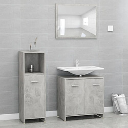 ComfortXL Ensemble De Meubles De Salle De Bain 3 Pièces Chêne Sonoma