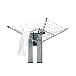 Brabantia Séchoir à linge Séchoir Wallfix 24m + Boîte - Metallic Grey 