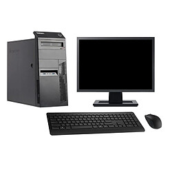 PC Tour Lenovo M83 Ecran 19" Core i5-4570 RAM 8Go Disque Dur 1To Windows 10 Wifi - Occasion