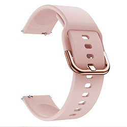 Bracelet en silicone Couleur unie rose pour votre Garmin Vivoactive 4S/Vivomove 3S 