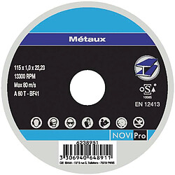 disque à tronçonner - métaux - diamètre 125 mm - novipro 66253371295