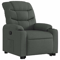 Avis Maison Chic Fauteuil Relax pour salon, Fauteuil inclinable Gris foncé Tissu -GKD31071