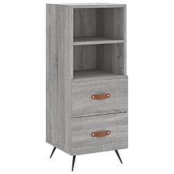 Maison Chic Buffet,Meuble de Rangement,commode pour salon,Cuisine Sonoma gris 34,5x34x90 cm Bois d'ingénierie -MN20438