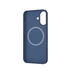 MW Coque pour iPhone 16 MagSafe Silicone Oléophobe et Anti-rayures Bleu