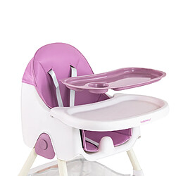 IKIDO Chaise haute pour bébé, chaise haute et réhausseur pour repas bébé, évolutive pliable et ajustable, chaise de salle à manger pour enfants/ violet