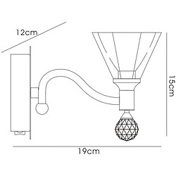 Acheter Luminaire Center Applique murale Neptune 1 Ampoule chrome poli