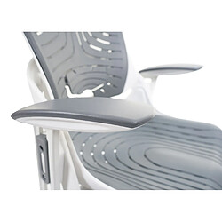 Mendler Chaise de bureau MERRYFAIR Wau 2b, chaise de bureau chaise pivotante, coque dure, ergonomique ~ gris pas cher