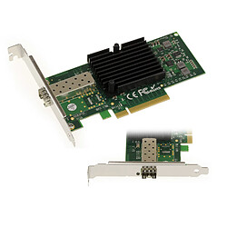 Kalea-Informatique Carte Controleur PCIe Reseau LAN 10G SFP+ - CHIPSET Intel JL82599EN - 10GbE Ethernet Network Adapter