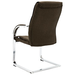 Acheter Maison Chic Chaise Gaming | Chaise de bureau Ergonomique Fauteuil cantilever Marron Tissu -GKD46550