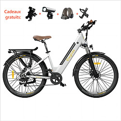 None Eleglide T1 STEP-THRU Vélo de trekking électrique Trekking E-Bike 27,5 pouces - Blanc