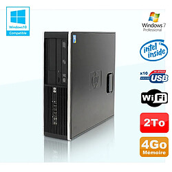 PC HP Compaq Elite 8100 SFF G6950 2,8 GHz 4Go 2000Go Wifi Graveur W7 Pro · Occasion 