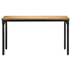 vidaXL Table de salle à manger 140x70x76 cm Bois de manguier brut