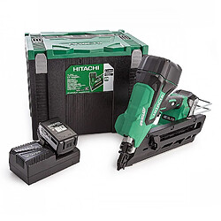 Hitachi - Hikoki - Cloueur à batterie 18V 2x5Ah Li-Ion 50 - 90 mm avec coffret Hit-Case IV - NR1890DBCL