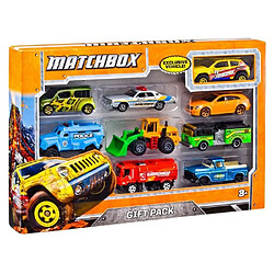 MATCHBOX Pack de 9 véhicules - X7111 - Petites Voitures - 3 ans et + 