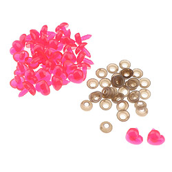 100pcs yeux de sécurité en plastique nez bricolage fournitures pour peluche en peluche rose pas cher