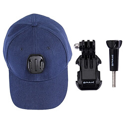 Wewoo Pour GoPro HERO6 / 43225 bleu foncé Session / 4 Session / 43163 + / 3/2/1, Xiaomi et autres caméras d'action Baseball Hat avec J-Hook Boucle de fixation vis pas cher