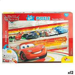 Puzzle Enfant Cars Double face 60 Pièces 50 x 35 cm (12 Unités)