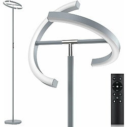 Vendos85 Lampadaire sur Pied Salon Moderne avec Télécommande 1300LM 20W Blanc Chaud