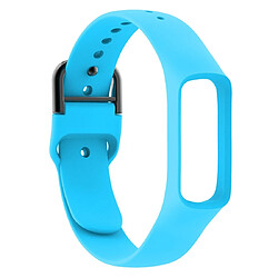 Wewoo Bracelet pour montre connectée élégante en silicone couleur pure Galaxy Fit-e bleu ciel