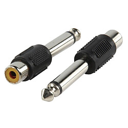 Valueline adapter plug 6.35mm mono plug to phono socket