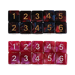 20pcs 6 dés face dés 6 d dés polyédriques pour donjons et dragons Donjons et Dragons