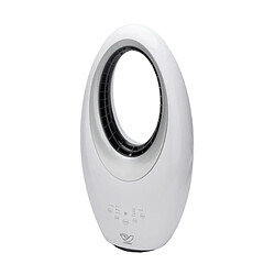 Ventilateur colonne blanc silencieux et oscillant - 50W - Télécommande 3 vitesses - Voltman 