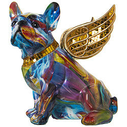 Figurine Décorative Alexandra House Living Multicouleur Plastique Chien Ailes 23 x 27 x 29 cm 