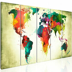 Paris Prix Tableau Imprimé Unusual World Map 80 x 200 cm 