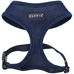 Puppia PDCF-AC30-NV Harnais pour Chien Soft, S, Bleu Marine 