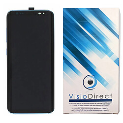 Visiodirect® Ecran complet pour Samsung Galaxy S8 G950F téléphone portable bleu vitre tactile + écran LCD sur chassis