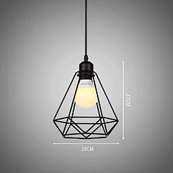 Avis Stoex Lot de 2 Lustre Suspension industrielle E27 ,Lampe de Plafond Abat-Jour,Noir,Vin