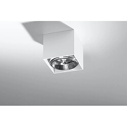 Sollux Plafonniers encastrables Carré Plafonnier Blanc GU10